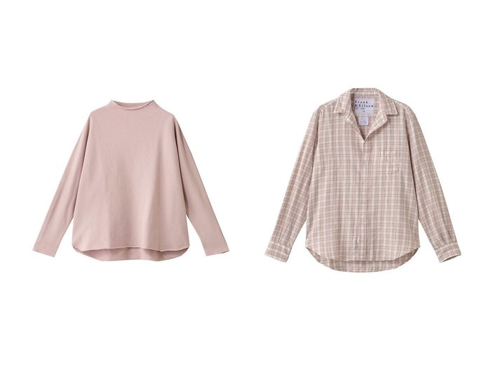 【Frank&Eileen/フランク&アイリーン】のEFFIE TRIPLE FLEECE モックネックロングスリーブカットソー&EILEEN イタリアンコットン ピンク チェック シャツ おすすめ！トレンド、レディースファッションの通販 おすすめ人気トレンドファッション通販アイテム インテリア・キッズ・メンズ・レディースファッション・服の通販 founy(ファニー) https://founy.com/ ファッション Fashion レディースファッション Fashion for Women トップス・カットソー Cut & Sew Tops シャツ・ブラウス・オフィスカジュアル Elegant Blouses & Button-Ups ロングTシャツ・Tシャツ Longline T-Shirts & Tees カットソー・ベーシックTシャツ Cut-and-Sewn Tops / Stretch Tees & Basics カットソー Cut and Sewn Top スリーブ Sleeve, Long Sleeve / Short Sleeve リラックス Relax, Relaxed Fit ロング Long, Long-Length エレガント 上品 Elegant 新作・新入荷 New Arrivals / New In |ID:crp329100000224375
