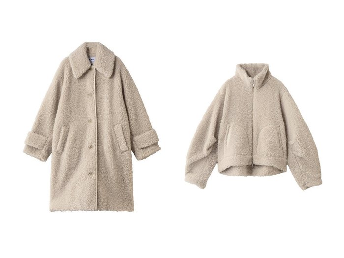 【three dots/スリー ドッツ】のエコペルボア ボンバージャケット&エコペルボア ロングコート おすすめ！トレンド、レディースファッションの通販 おすすめ人気トレンドファッション通販アイテム インテリア・キッズ・メンズ・レディースファッション・服の通販 founy(ファニー) https://founy.com/ ファッション Fashion レディースファッション Fashion for Women アウター Coat / Outerwear Collection コート・ロングコート・ピーコート Long Coats, Peacoats & More レディースジャケット・軽アウター Jackets ラグジュアリー Luxury, Elegant ロング Long, Long-Length 新作・新入荷 New Arrivals / New In A/W・秋冬 Autumn/Winter エアリー Airy Texture ジャケット Jacket, Outerwear リラックス Relax, Relaxed Fit 軽量 Lightweight, Ultra Light |ID:crp329100000224376