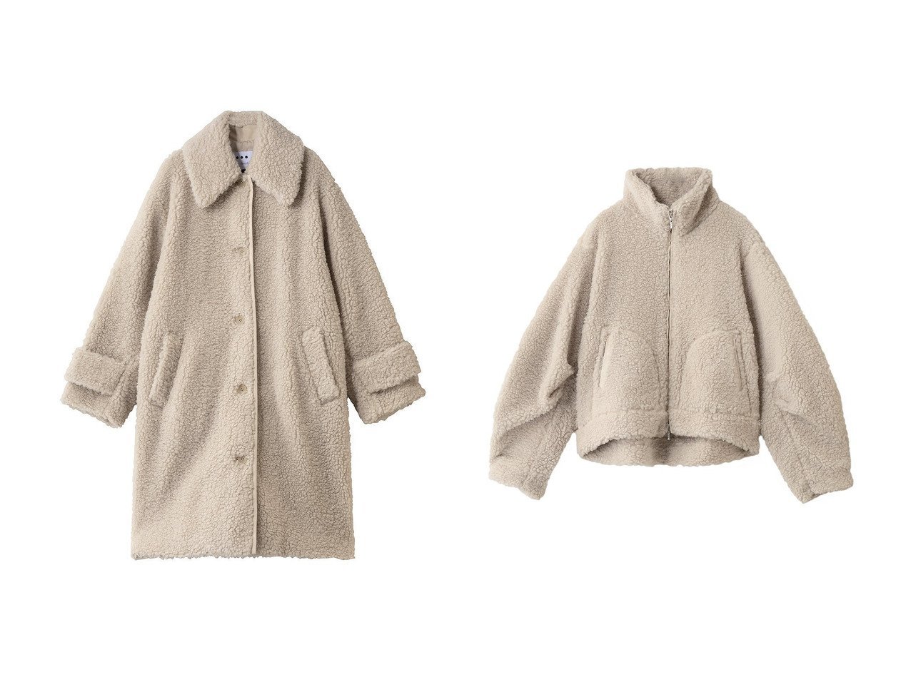 【three dots/スリー ドッツ】のエコペルボア ボンバージャケット&エコペルボア ロングコート おすすめ！トレンド、レディースファッションの通販 おすすめ人気トレンドファッション通販アイテム インテリア・キッズ・メンズ・レディースファッション・服の通販 founy(ファニー) 　ファッション　Fashion　レディースファッション　Fashion for Women　アウター　Coat / Outerwear Collection　コート・ロングコート・ピーコート　Long Coats, Peacoats & More　レディースジャケット・軽アウター　Jackets　ラグジュアリー　Luxury, Elegant　ロング　Long, Long-Length　新作・新入荷　New Arrivals / New In　A/W・秋冬　Autumn/Winter　エアリー　Airy Texture　ジャケット　Jacket, Outerwear　リラックス　Relax, Relaxed Fit　軽量　Lightweight, Ultra Light　ベージュ系　Beige　ブルー系　Blue　|ID:crp329100000224376
