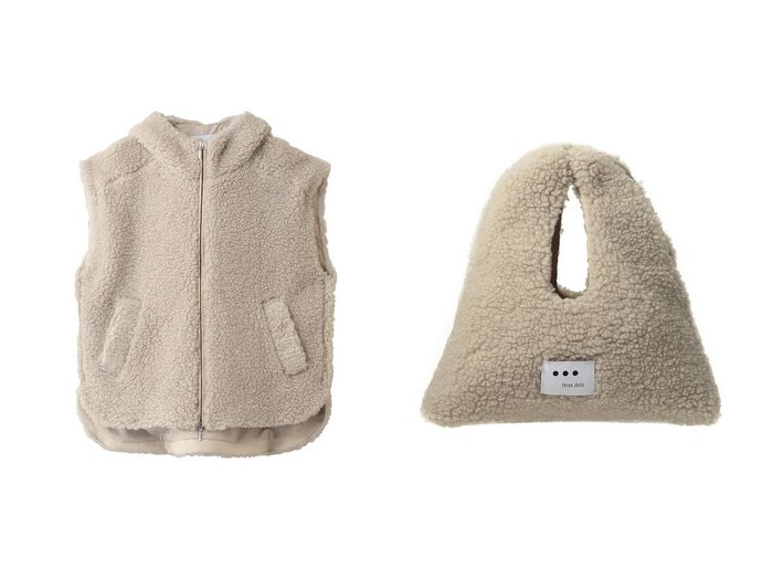 【three dots/スリー ドッツ】のエコペルボア トライアングルバッグ&エコペルボア ケープベスト おすすめ！トレンド、レディースファッションの通販 おすすめ人気トレンドファッション通販アイテム 人気、トレンドファッション・服の通販 founy(ファニー) ファッション Fashion レディースファッション Fashion for Women アウター Coat / Outerwear Collection レディースジャケット・軽アウター Jackets バッグ Bags カットソー Cut and Sewn Top ジャケット Jacket, Outerwear ベスト Vest, Waistcoat リアル Real, Realistic ワイド Wide, Wide Fit 新作・新入荷 New Arrivals / New In ウォーム Warm Fabric シンプル Simple, Minimal トライアングル Triangle, Triangular Shape モコモコ Fuzzy, Fluffy A/W・秋冬 Autumn/Winter |ID:crp329100000224377