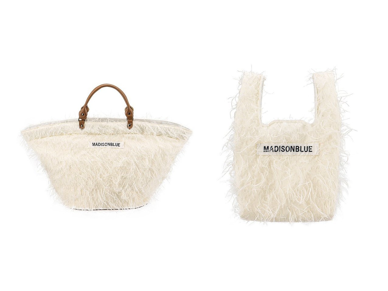 【MADISONBLUE/マディソンブルー】のSHOP BAG S EYELASH ショップバッグ&BIG TOTE BAG EYELASH ビッグトートバッグ おすすめ！トレンド、レディースファッションの通販 おすすめ人気トレンドファッション通販アイテム インテリア・キッズ・メンズ・レディースファッション・服の通販 founy(ファニー) 　ファッション　Fashion　レディースファッション　Fashion for Women　バッグ　Bags　シャイニー　Shiny, Glossy Finish　ジャカード／ジャガード　Jacquard, Woven Pattern　フェザー　Feather, Feather Detail　フォルム　Silhouette, Form　フランス　France, French　フリンジ　Fringe, Tassel　エレガント 上品　Elegant　新作・新入荷　New Arrivals / New In　イエロー系　Yellow　ブラック系　Black　|ID:crp329100000224381