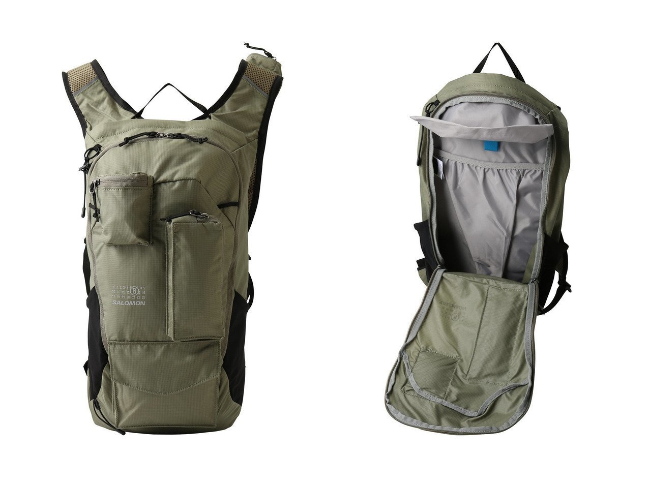 【MM6 Maison Martin Margiela/エムエム6 メゾン マルタン マルジェラ】の【UNISEX】【MM6 Maison Margiela × SALOMON】 DAYPACK 20 おすすめ！トレンド、レディースファッションの通販 おすすめ人気トレンドファッション通販アイテム インテリア・キッズ・メンズ・レディースファッション・服の通販 founy(ファニー) 　ファッション　Fashion　レディースファッション　Fashion for Women　バッグ　Bags　ユニセックス　Unisex, Genderless　ポケット　Pocket, Pocket Detail　リュック　Backpack, Rucksack　新作・新入荷　New Arrivals / New In　グリーン系　Green　|ID:crp329100000224385