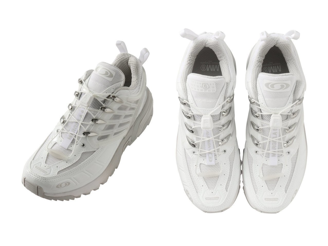 【MM6 Maison Martin Margiela/エムエム6 メゾン マルタン マルジェラ】の【MM6 Maison Margiela × SALOMON】ACS PRO スニーカー おすすめ！トレンド、レディースファッションの通販 おすすめ人気トレンドファッション通販アイテム インテリア・キッズ・メンズ・レディースファッション・服の通販 founy(ファニー) 　ファッション　Fashion　レディースファッション　Fashion for Women　スタイリッシュ　Stylish, Fashionable　スニーカー　Sneakers, Trainers　スポーティ　Sporty, Casual Athletic　バランス　Balance, Style Balance　フォルム　Silhouette, Form　新作・新入荷　New Arrivals / New In　ホワイト系　White　|ID:crp329100000224386