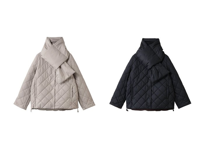 【ECOALF/エコアルフ】の【ELLE SHOP限定】マフラー付きリバーシブルキルティングジャケット おすすめ！トレンド、レディースファッションの通販 おすすめ人気トレンドファッション通販アイテム 人気、トレンドファッション・服の通販 founy(ファニー) ファッション Fashion レディースファッション Fashion for Women アウター Coat / Outerwear Collection レディースジャケット・軽アウター Jackets ブルゾンジャケット・スポーティアウター Blouson Jackets マフラー・スヌード / 冬小物の定番 Scarves & Mufflers おすすめ Recommended / Our Picks キルティング Quilted, Quilting ジャケット Jacket, Outerwear スポーティ Sporty, Casual Athletic ドローコード Drawcord, Drawstring Cord フィット Fit, Slim Fit フロント Front, Front Design ブルゾン Blouson, Bomber Jacket マフラー Scarf, Muffler モダン Modern, Contemporary リバーシブル Reversible, Two-Sided リラックス Relax, Relaxed Fit エレガント 上品 Elegant 新作・新入荷 New Arrivals / New In 防寒 Cold Protection, Winter-Ready |ID:crp329100000224396
