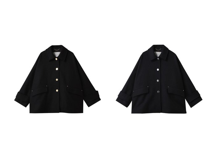 【MACKINTOSH/マッキントッシュ】のHUMBIE メタルボタン ショートコート おすすめ！トレンド、レディースファッションの通販 おすすめ人気トレンドファッション通販アイテム 人気、トレンドファッション・服の通販 founy(ファニー) ファッション Fashion レディースファッション Fashion for Women アウター Coat / Outerwear Collection コート・ロングコート・ピーコート Long Coats, Peacoats & More クラシカル Classical, Vintage-Inspired クラシック Classic, Timeless Style ショート Short, Short Length バランス Balance, Style Balance フォルム Silhouette, Form フロント Front, Front Design メタル Metal, Metal Parts モダン Modern, Contemporary ワイド Wide, Wide Fit 新作・新入荷 New Arrivals / New In |ID:crp329100000224406