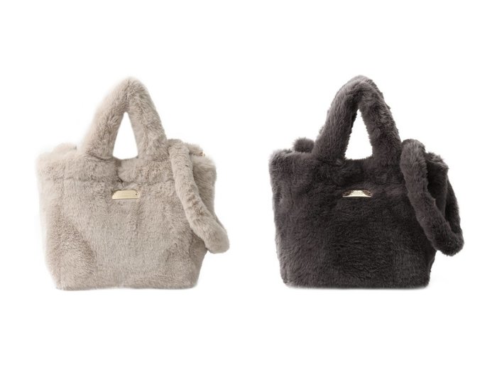 【HERNO/ヘルノ】のフェイクファー 2WAY ショルダーバッグ おすすめ！トレンド、レディースファッションの通販 おすすめ人気トレンドファッション通販アイテム 人気、トレンドファッション・服の通販 founy(ファニー) ファッション Fashion レディースファッション Fashion for Women バッグ Bags なめらか Smooth, Silky Texture フェイクファー Faux Fur, Imitation Fur ポーチ Pouch, Small Case エレガント 上品 Elegant 新作・新入荷 New Arrivals / New In |ID:crp329100000224407