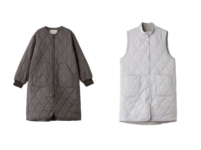【MidiUmi/ミディウミ】のquilting reversible vest ベスト&quilting long CT コート おすすめ！トレンド、レディースファッションの通販 おすすめ人気トレンドファッション通販アイテム インテリア・キッズ・メンズ・レディースファッション・服の通販 founy(ファニー) https://founy.com/ ファッション Fashion レディースファッション Fashion for Women アウター Coat / Outerwear Collection コート・ロングコート・ピーコート Long Coats, Peacoats & More レディースジャケット・軽アウター Jackets エレガント 上品 Elegant キルティング Quilted, Quilting ロング Long, Long-Length 新作・新入荷 New Arrivals / New In 秋 Autumn シンプル Simple, Minimal ジャケット Jacket, Outerwear スタンド Stand Collar, Upright Stand ベスト Vest, Waistcoat ポケット Pocket, Pocket Detail マニッシュ Mannish, Boyish |ID:crp329100000224451