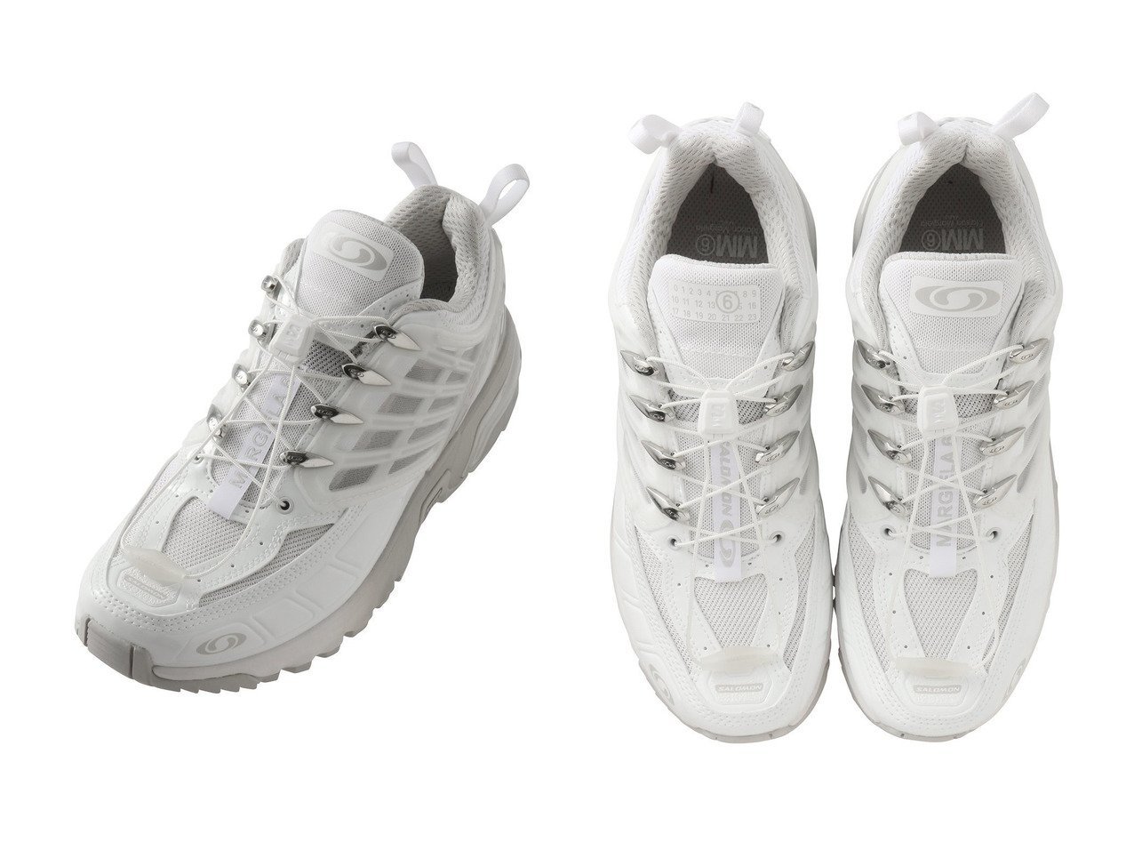 【MM6 Maison Margiela / MEN/エムエムシックス メゾンマルジェラ】の【MEN】【MM6 Maison Margiela × SALOMON】ACS PRO スニーカー おすすめ！トレンド、レディースファッションの通販 おすすめ人気トレンドファッション通販アイテム インテリア・キッズ・メンズ・レディースファッション・服の通販 founy(ファニー) 　ファッション　Fashion　メンズファッション　Fashion for Men　シューズ・靴　Shoes　スニーカー / カジュアルにもスポーティにも　Sneakers & Trainers　スタイリッシュ　Stylish, Fashionable　スニーカー　Sneakers, Trainers　スポーティ　Sporty, Casual Athletic　バランス　Balance, Style Balance　フォルム　Silhouette, Form　新作・新入荷　New Arrivals / New In　ホワイト系　White　|ID:crp329100000224489