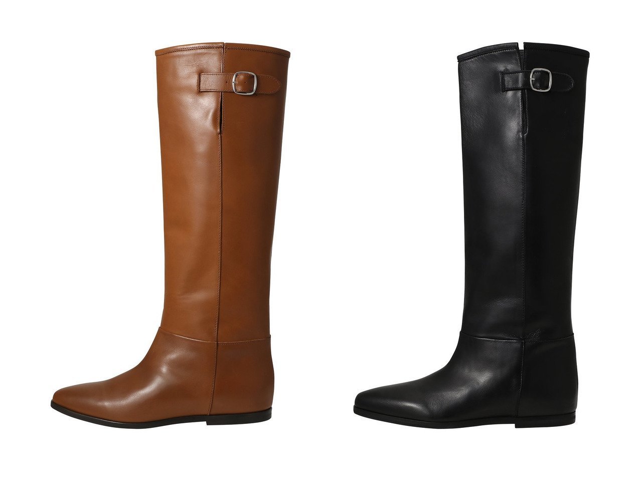 【CORSO ROMA9/コルソローマ9】のベルト付きインヒールロングブーツ おすすめ！トレンド、レディースファッションの通販 おすすめ人気トレンドファッション通販アイテム インテリア・キッズ・メンズ・レディースファッション・服の通販 founy(ファニー) 　ファッション　Fashion　レディースファッション　Fashion for Women　ベルト&ウエストマーク　Belts & Waist Accessories　なめらか　Smooth, Silky Texture　クラシカル　Classical, Vintage-Inspired　デニム　Denim, Jeans Material　ロング　Long, Long-Length　新作・新入荷　New Arrivals / New In　A/W・秋冬　Autumn/Winter　ブラック系　Black　ブラウン系　Brown　|ID:crp329100000224495