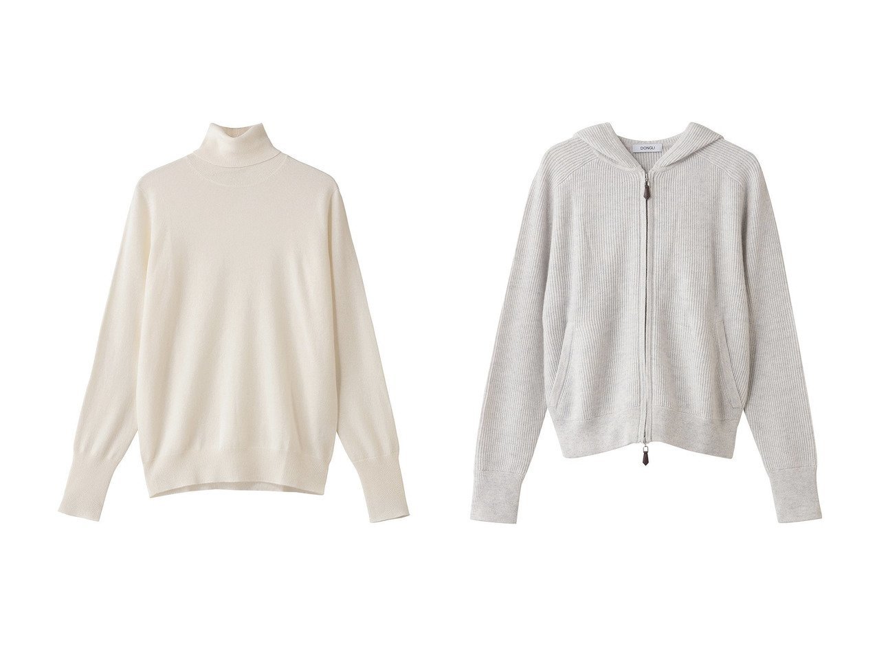 【DONGLI/ドンリー】のPLAIN HIGH NECK&ZIP HOODIE おすすめ！トレンド、レディースファッションの通販 おすすめ人気トレンドファッション通販アイテム インテリア・キッズ・メンズ・レディースファッション・服の通販 founy(ファニー) 　ファッション　Fashion　レディースファッション　Fashion for Women　トップス・カットソー　Cut & Sew Tops　ニット　Knit Tops & Sweaters　カジュアルプルオーバー・ニットトップス　Pullovers & Knit Tops / Casual Pullovers　カーディガン・羽織り　Layered Style Cardigans　シンプル　Simple, Minimal　スラックス　Slacks, Dress Pants　デニム　Denim, Jeans Material　ハイネック　High Neck, Mock Neck　ベーシック　Basic, Essential　新作・新入荷　New Arrivals / New In　ホワイト系　White　ブラック系　Black　グレー系　Gray　イエロー系　Yellow　|ID:crp329100000224499