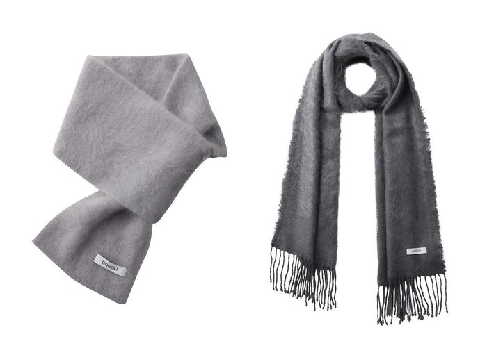 【DONGLI/ドンリー】のFUR CASHMERE MINI MUFFLER&FUR CASHMERE STOLE おすすめ！トレンド、レディースファッションの通販 おすすめ人気トレンドファッション通販アイテム 人気、トレンドファッション・服の通販 founy(ファニー) ファッション Fashion レディースファッション Fashion for Women ストール Soft & Warm Scarves マフラー・スヌード / 冬小物の定番 Scarves & Mufflers シンプル Simple, Minimal ストール Stole, Wrap フォルム Silhouette, Form マフラー Scarf, Muffler 新作・新入荷 New Arrivals / New In A/W・秋冬 Autumn/Winter |ID:crp329100000224500