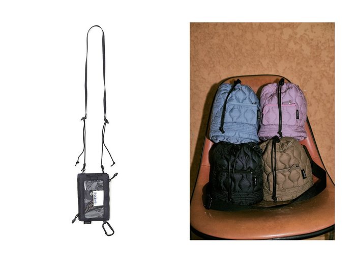 【A SCENE/エーシーン】のKinchaku shoulder -quilt-&Dock in pouch -quilt- おすすめ！トレンド、レディースファッションの通販 おすすめ人気トレンドファッション通販アイテム 人気、トレンドファッション・服の通販 founy(ファニー) ファッション Fashion レディースファッション Fashion for Women ポーチ&ミニバッグ Pouches & Mini Bags バッグ Bags 2025年 2025 2025-2026秋冬・A/W Autumn/Winter 2025–26 AW25–26 キルティング Quilted, Quilting ショルダー Shoulder, Shoulder Strap スマホ Smartphone, Mobile Device トリプル Triple, Three Layers ポケット Pocket, Pocket Detail ポーチ Pouch, Small Case 新作・新入荷 New Arrivals / New In A/W・秋冬 Autumn/Winter ドッキング Docking, Mixed Material バランス Balance, Style Balance フォルム Silhouette, Form フロント Front, Front Design メンズ Men's, Menswear ラップ Wrap, Wrap Design |ID:crp329100000224506