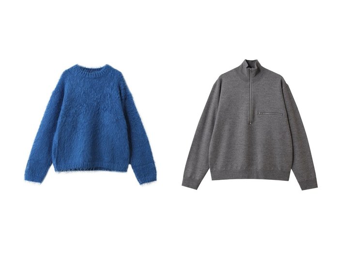 【YLEVE/イレーヴ】のモヘヤ ナッピング ニット プルオーバー&ULTRAFINE メリノ ミルド ウール ニット ハーフ ジップ プルオーバー おすすめ！トレンド、レディースファッションの通販 おすすめ人気トレンドファッション通販アイテム 人気、トレンドファッション・服の通販 founy(ファニー) ファッション Fashion レディースファッション Fashion for Women トップス・カットソー Cut & Sew Tops ニット Knit Tops & Sweaters カジュアルプルオーバー・ニットトップス Pullovers & Knit Tops / Casual Pullovers なめらか Smooth, Silky Texture ウォーム Warm Fabric シンプル Simple, Minimal 新作・新入荷 New Arrivals / New In |ID:crp329100000224522