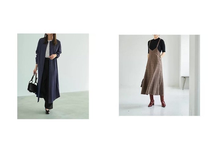 【STYLE DELI/スタイルデリ】の【LUXE】へリンボーンマーメイドジャンバースカート&コートにもなるドビー織りドット柄ワンピース おすすめ！トレンド、レディースファッションの通販 おすすめ人気トレンドファッション通販アイテム インテリア・キッズ・メンズ・レディースファッション・服の通販 founy(ファニー) https://founy.com/ ファッション Fashion レディースファッション Fashion for Women アウター Coat / Outerwear Collection コート・ロングコート・ピーコート Long Coats, Peacoats & More スカート Skirts インナー Innerwear 春 Spring カットソー Cut and Sewn Top カーディガン Cardigan, Knitwear 軽量 Lightweight, Ultra Light シューズ Shoes, Footwear ジャケット Jacket, Outerwear スリット Slit, Slit Detail ドット Polka Dot, Dot Pattern 定番 Standard, Basic Item ハイネック High Neck, Mock Neck バランス Balance, Style Balance パール Pearl, Pearl Accent フラット Flat, Flat Shoes フロント Front, Front Design ポケット Pocket, Pocket Detail 防寒 Cold Protection, Winter-Ready ラウンド Round, Round Neck リボン Ribbon, Bow ループ Loop, Loop Knit 冬 Winter / This Winter A/W・秋冬 Autumn/Winter 夏 Summer チェック Check, Plaid, Tartan フェミニン Feminine, Girly |ID:crp329100000224541
