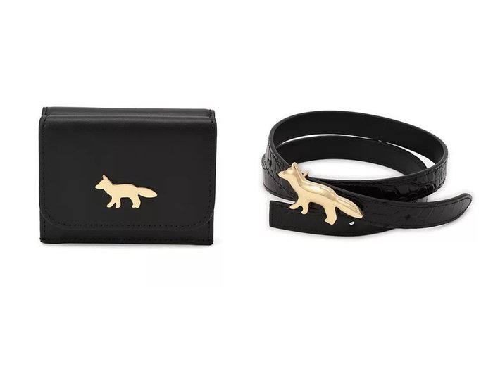 【MAISON KITSUNE/メゾン キツネ】のPROFILE FOX LEATHER BELT&EDIE COMPACT WALLET おすすめ！トレンド、レディースファッションの通販 おすすめ人気トレンドファッション通販アイテム 人気、トレンドファッション・服の通販 founy(ファニー) ファッション Fashion レディースファッション Fashion for Women 2025年 2025 2025-2026秋冬・A/W Autumn/Winter 2025–26 AW25–26 コイン Coin, Coin Design コンパクト Compact, Small Size フォックス Fox, Fox Fur 財布 Wallet, Purse スタイリッシュ Stylish, Fashionable エレガント 上品 Elegant |ID:crp329100000224544