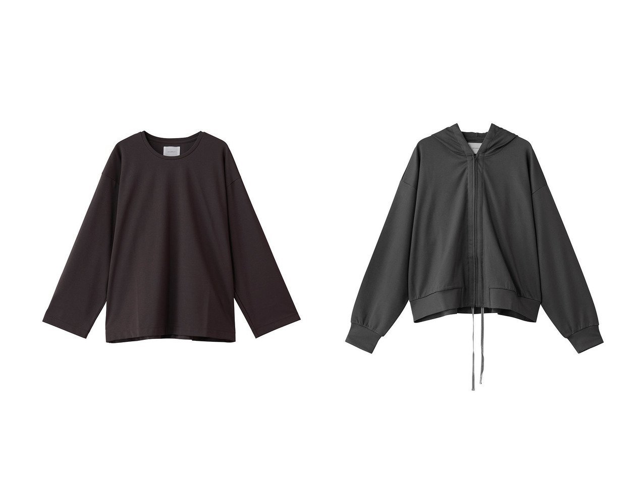 【MIDIUMISOLID/ミディウミソリッド】のstraight slv wide PO プルオーバー&drawstring hoodie フーディー おすすめ！トレンド、レディースファッションの通販 おすすめ人気トレンドファッション通販アイテム インテリア・キッズ・メンズ・レディースファッション・服の通販 founy(ファニー) 　ファッション　Fashion　レディースファッション　Fashion for Women　トップス・カットソー　Cut & Sew Tops　シャツ・ブラウス・オフィスカジュアル　Elegant Blouses & Button-Ups　カジュアルプルオーバー・ニットトップス　Pullovers & Knit Tops / Casual Pullovers　レディースパーカー・カジュアルフーディー　Casual Hoodies & Sweatshirts　ロングTシャツ・Tシャツ　Longline T-Shirts & Tees　スウェット・クルーネックトップス　Sweatshirts & Crewnecks / Relaxed Fit Sweat Tops　カットソー・ベーシックTシャツ　Cut-and-Sewn Tops / Stretch Tees & Basics　おすすめ　Recommended / Our Picks　シンプル　Simple, Minimal　ストレート　Straight, Straight Cut　スリーブ　Sleeve, Long Sleeve / Short Sleeve　トレンド　Trend, Trending Now　バランス　Balance, Style Balance　ベーシック　Basic, Essential　ルーズ　Loose, Oversized　レギンス　Leggings, Stretch Pants　ロング　Long, Long-Length　ワイド　Wide, Wide Fit　新作・新入荷　New Arrivals / New In　ホワイト系　White　グレー系　Gray　ブラック系　Black　|ID:crp329100000224561