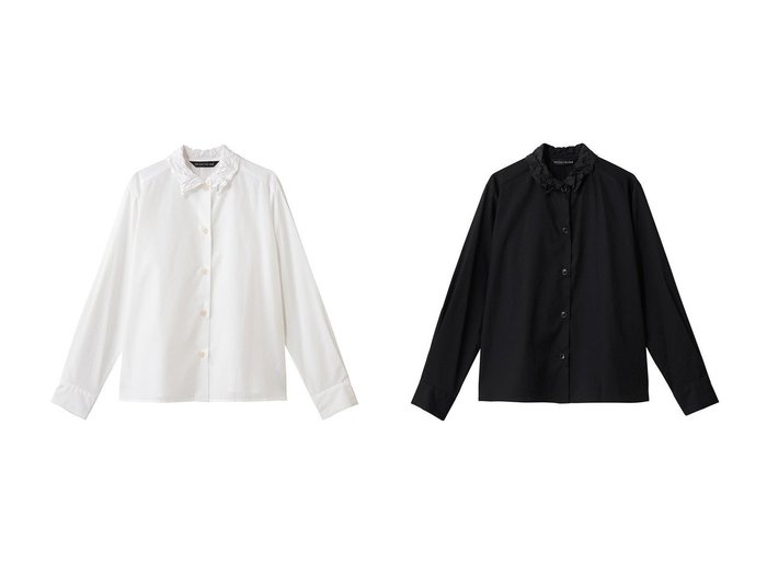 【mizuiro ind/ミズイロ インド】のwasher collar shirt シャツ おすすめ！トレンド、レディースファッションの通販 おすすめ人気トレンドファッション通販アイテム 人気、トレンドファッション・服の通販 founy(ファニー) ファッション Fashion レディースファッション Fashion for Women トップス・カットソー Cut & Sew Tops シャツ・ブラウス・オフィスカジュアル Elegant Blouses & Button-Ups おすすめ Recommended / Our Picks インナー Innerwear カーディガン Cardigan, Knitwear シンプル Simple, Minimal スウェット / スエット Sweatshirt, Sweatwear スリーブ Sleeve, Long Sleeve / Short Sleeve ロング Long, Long-Length ワッシャー Washer, Crinkled Finish エレガント 上品 Elegant 新作・新入荷 New Arrivals / New In |ID:crp329100000224572