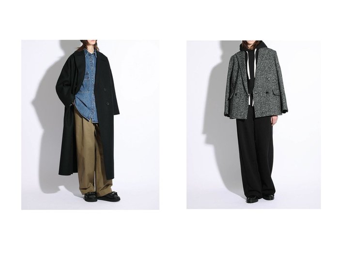 【SACRA/サクラ】のリバーテーラードコート&ヘリンボーンツイードジャケット おすすめ！トレンド、レディースファッションの通販 おすすめ人気トレンドファッション通販アイテム 人気、トレンドファッション・服の通販 founy(ファニー) 　ファッション　Fashion　レディースファッション　Fashion for Women　アウター　Coat / Outerwear Collection　コート・ロングコート・ピーコート　Long Coats, Peacoats & More　レディースジャケット・軽アウター　Jackets　ダブル　Double, Double-Breasted　テーラード　Tailored, Tailored Fit　バランス　Balance, Style Balance　マニッシュ　Mannish, Boyish　メルトン　Melton, Heavy Wool　ロング　Long, Long-Length　エレガント 上品　Elegant　冬　Winter / This Winter　定番　Standard, Basic Item　新作・新入荷　New Arrivals / New In　|ID:crp329100000224580