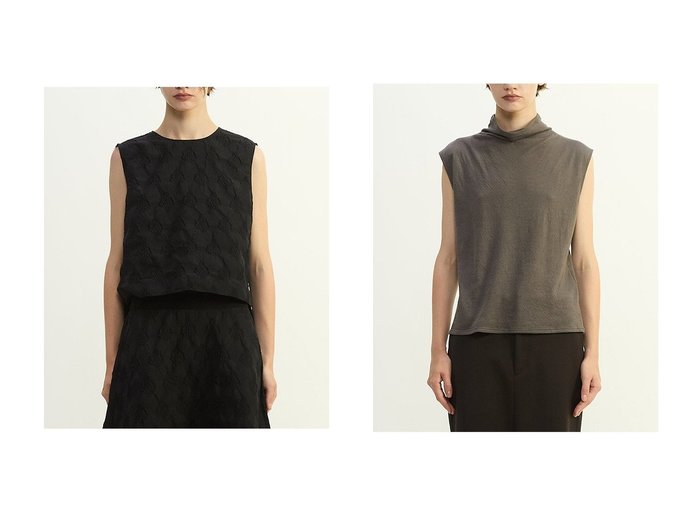 【PLAIN PEOPLE/プレインピープル】のオーナメントJQノースリーブブラウス&スーピマカシミヤダブルガーゼノースリーブトップス おすすめ！トレンド、レディースファッションの通販 おすすめ人気トレンドファッション通販アイテム インテリア・キッズ・メンズ・レディースファッション・服の通販 founy(ファニー) https://founy.com/ ファッション Fashion レディースファッション Fashion for Women トップス・カットソー Cut & Sew Tops キャミソール&ノースリーブ Camisoles & Sleeveless Tops シャツ・ブラウス・オフィスカジュアル Elegant Blouses & Button-Ups ロングTシャツ・Tシャツ Longline T-Shirts & Tees カットソー・ベーシックTシャツ Cut-and-Sewn Tops / Stretch Tees & Basics おすすめ Recommended / Our Picks コンパクト Compact, Small Size ジャカード／ジャガード Jacquard, Woven Pattern セットアップ Set-Up, Coordinated Outfit セレモニー Ceremony ノースリーブ Sleeveless, No-Sleeve バランス Balance, Style Balance エレガント 上品 Elegant 新作・新入荷 New Arrivals / New In |ID:crp329100000224586