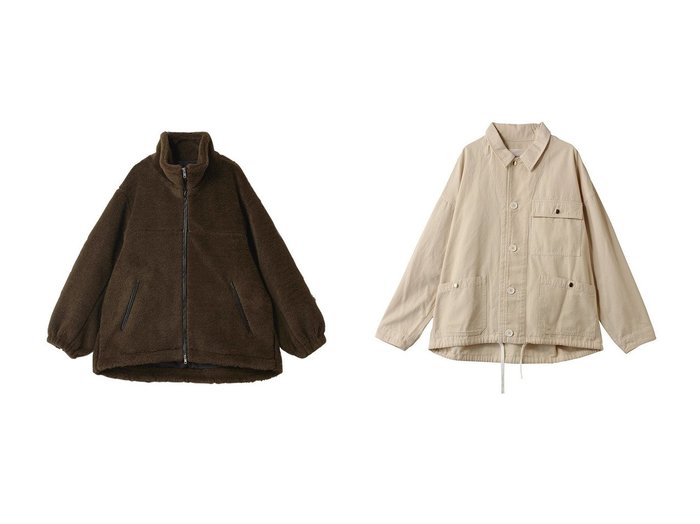 【MidiUmi/ミディウミ】のcoveralls カバーオール&【GALLARDAGALANTE/ガリャルダガランテ】のボアブルゾン おすすめ！トレンド、レディースファッションの通販 おすすめ人気トレンドファッション通販アイテム 人気、トレンドファッション・服の通販 founy(ファニー) ファッション Fashion レディースファッション Fashion for Women アウター Coat / Outerwear Collection レディースジャケット・軽アウター Jackets ブルゾンジャケット・スポーティアウター Blouson Jackets ジャケット Jacket, Outerwear ポケット Pocket, Pocket Detail 新作・新入荷 New Arrivals / New In スタンド Stand Collar, Upright Stand ブルゾン Blouson, Bomber Jacket マフラー Scarf, Muffler A/W・秋冬 Autumn/Winter 防寒 Cold Protection, Winter-Ready |ID:crp329100000224590