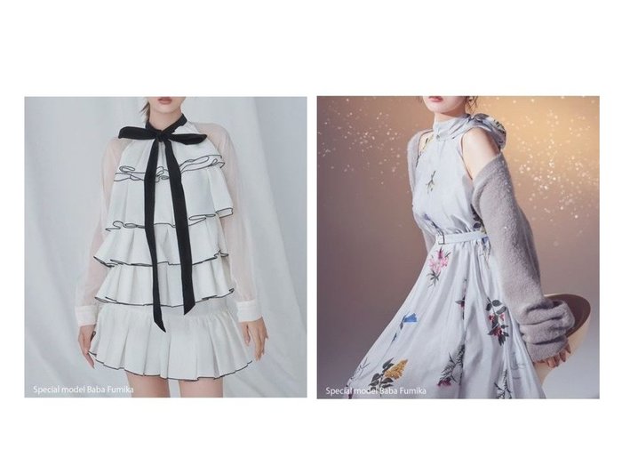 【SNIDEL/スナイデル】のティアードラッフルミニドレス&Sustainableフラワーモチーフワンピース×ボレロセット おすすめ！トレンド、レディースファッションの通販 おすすめ人気トレンドファッション通販アイテム 人気、トレンドファッション・服の通販 founy(ファニー) ファッション Fashion レディースファッション Fashion for Women ワンピース Dresses フォーマル・パーティードレス・結婚式用ドレス Elegant & Casual Dresses アウター Coat / Outerwear Collection ボレロ・ショート丈ジャケット / ドレス羽織りに Boleros & Short Jackets エレガント 上品 Elegant オケージョン Occasion Wear カフス Cuff Design シアー Sheer, See-Through ショート Short, Short Length スペシャル Special, Limited Edition スマート Smart, Elegant スリット Slit, Slit Detail ドッキング Docking, Mixed Material ドット Polka Dot, Dot Pattern ベルベット Velvet, Velvety ベロア Velour, Soft Velvet ラッフル Ruffle, Frill リボン Ribbon, Bow おすすめ Recommended / Our Picks |ID:crp329100000224629
