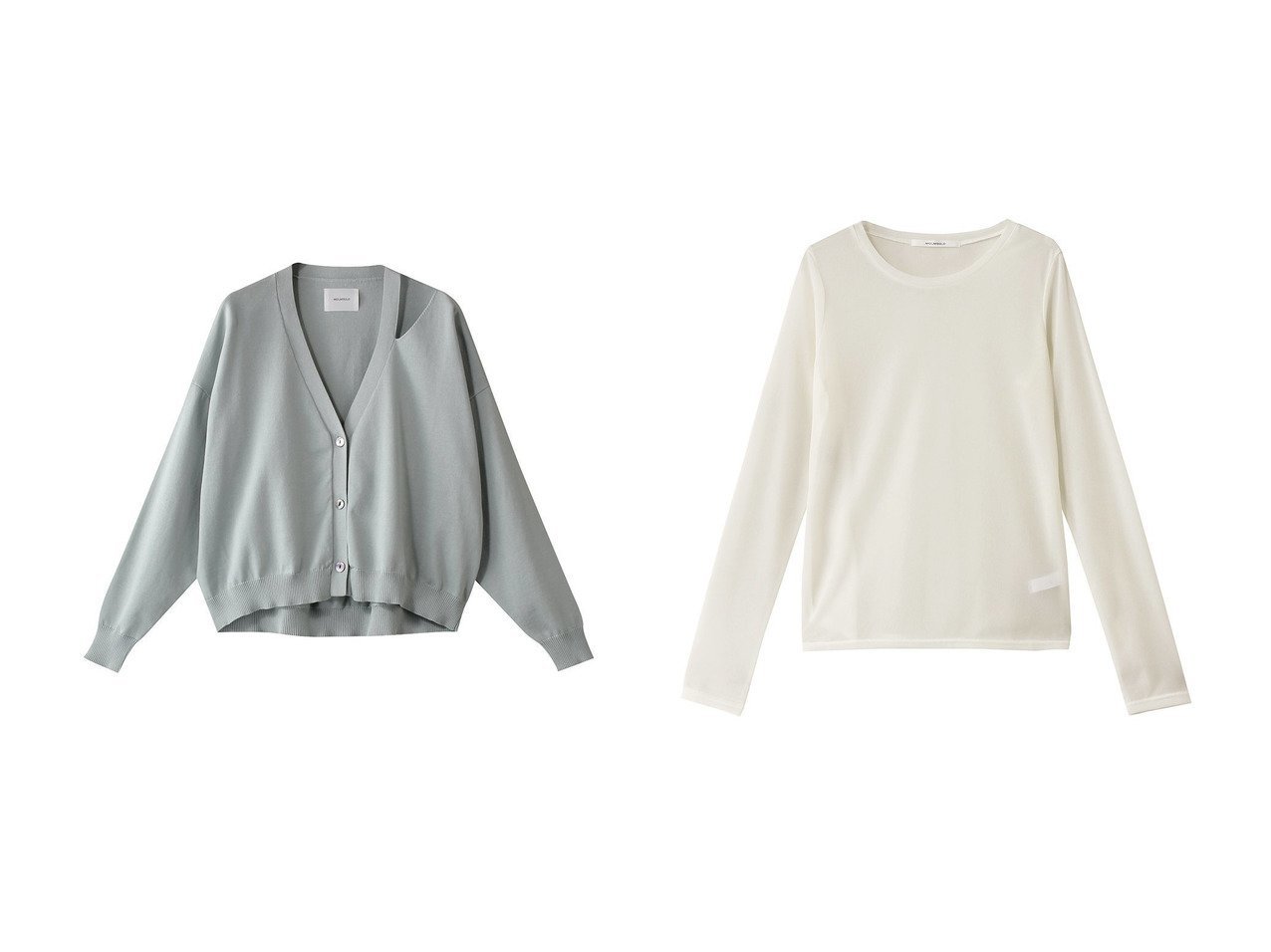 【MIDIUMISOLID/ミディウミソリッド】のD.S カーディガン&sheer PO.S プルオーバー おすすめ!トレンド、レディースファッションの通販 おすすめ人気トレンドファッション通販アイテム インテリア・キッズ・メンズ・レディースファッション・服の通販 founy(ファニー)  ファッション Fashion レディースファッション Fashion for Women トップス・カットソー Cut & Sew Tops ニット Knit Tops & Sweaters カーディガン・羽織り Layered Style Cardigans カジュアルプルオーバー・ニットトップス Pullovers & Knit Tops / Casual Pullovers アシンメトリー Asymmetrical Style カーディガン Cardigan, Knitwear ショート Short, Short Length 定番 Standard, Basic Item 無地 Plain, Solid Color インナー Innerwear シアー Sheer, See-Through シンプル Simple, Minimal 夏 Summer 春 Spring S/S・春夏 SS, Spring/Summer, Warm Season 長袖 Long Sleeve, Full Sleeve ブルー系 Blue ブラック系 Black |ID:crp329100000224644