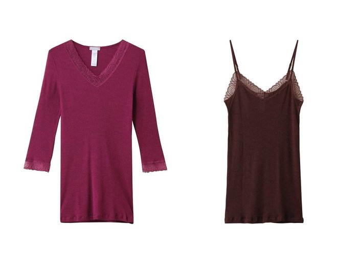 【HANRO/ハンロ】のWOOLEN LACE七分袖&WOOLEN LACEキャミソール おすすめ!トレンド、レディースファッションの通販 おすすめ人気トレンドファッション通販アイテム 人気、トレンドファッション・服の通販 founy(ファニー) ファッション Fashion レディースファッション Fashion for Women 下着・ランジェリー Lingerie & Intimates その他ランジェリー・インナーアイテム Other Lingerie / Intimates インナー Innerwear シルク Silk, 100% Silk ジャカード/ジャガード Jacquard, Woven Pattern ランジェリー Lingerie, Intimate Wear レース Lace, Lace Fabric 新作・新入荷 New Arrivals / New In A/W・秋冬 Autumn/Winter |ID:crp329100000224668