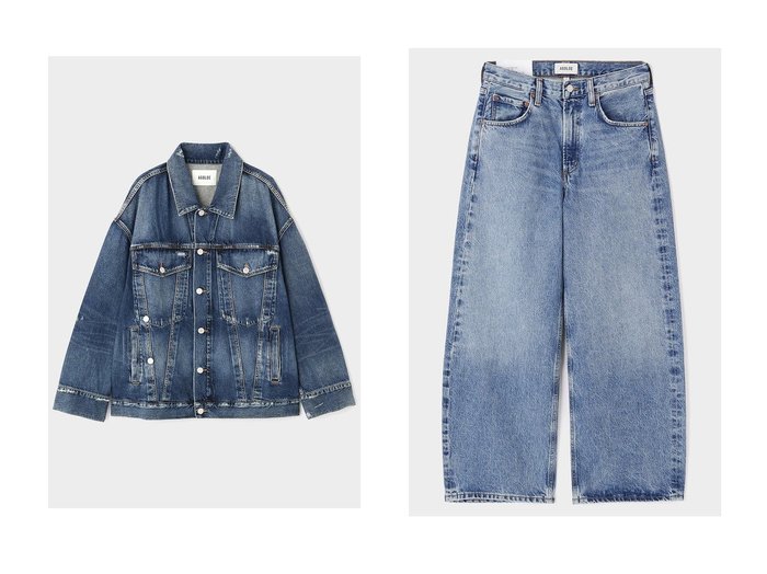【LE PHIL/ル フィル】のlow curve jean in myth&REWORKED WAYNE JACKET おすすめ!トレンド、レディースファッションの通販 おすすめ人気トレンドファッション通販アイテム 人気、トレンドファッション・服の通販 founy(ファニー) ファッション Fashion レディースファッション Fashion for Women パンツ Pants & Trousers デニムパンツ・ジーンズ・美脚デニム Denim Jeans & Pants アウター Coat / Outerwear Collection レディースジャケット・軽アウター Jackets シンプル Simple, Minimal ジーンズ Jeans, Denim Pants スタンダード Standard, Basic スリム Slim, Slim Fit デニム Denim, Jeans Material ヴィンテージ Vintage Style 新作・新入荷 New Arrivals / New In おすすめ Recommended / Our Picks ジャケット Jacket, Outerwear ストレッチ Stretch, Stretchy Fabric フロント Front, Front Design ブルゾン Blouson, Bomber Jacket 軽量 Lightweight, Ultra Light |ID:crp329100000224675