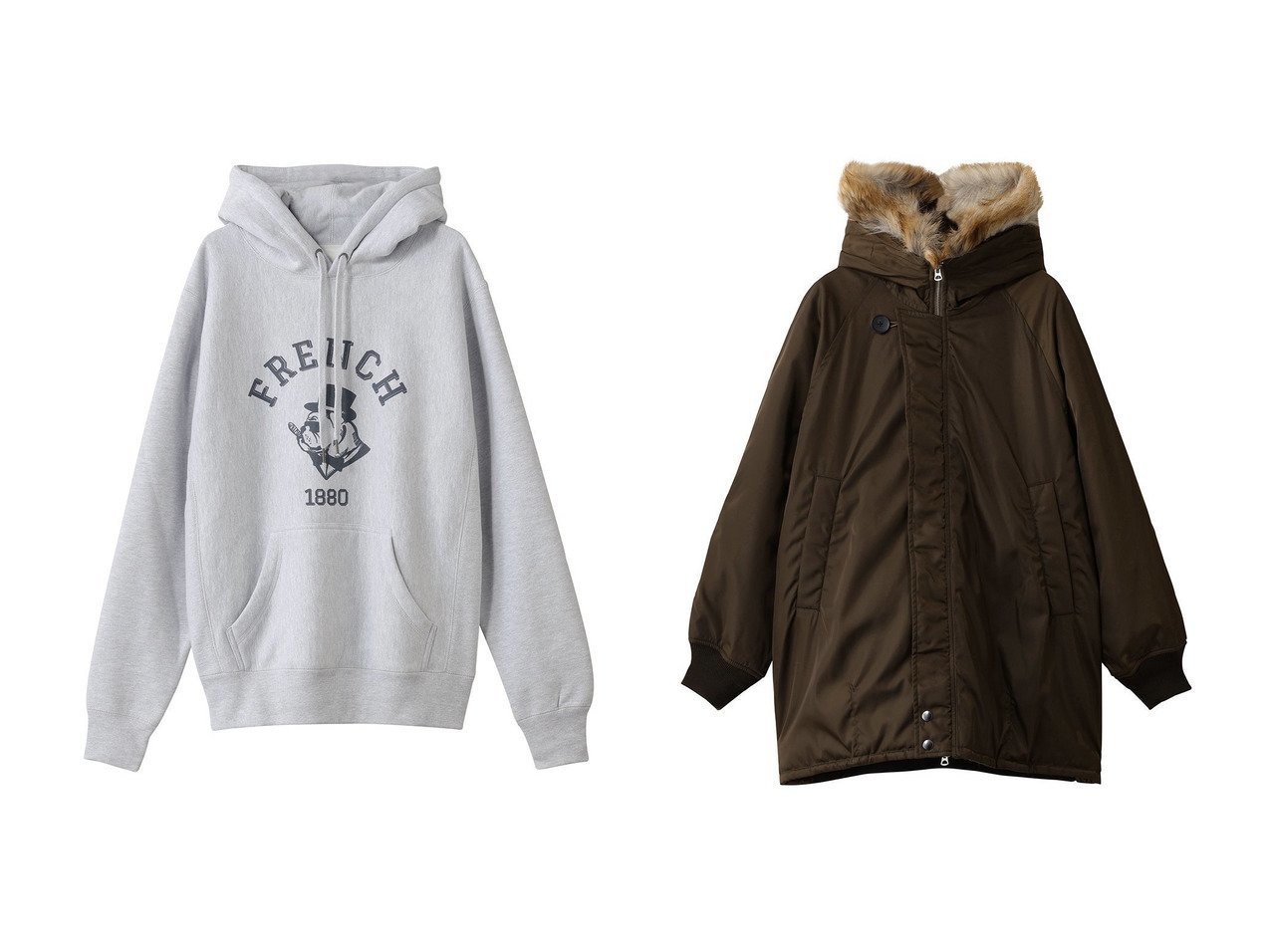 【1er Arrondissement/プルミエ アロンディスモン】の【SOLto】スウェットパーカー&【TICCA】ミリタリージャケット おすすめ!トレンド、レディースファッションの通販 おすすめ人気トレンドファッション通販アイテム インテリア・キッズ・メンズ・レディースファッション・服の通販 founy(ファニー)  ファッション Fashion レディースファッション Fashion for Women トップス・カットソー Cut & Sew Tops シャツ・ブラウス・オフィスカジュアル Elegant Blouses & Button-Ups レディースパーカー・カジュアルフーディー Casual Hoodies & Sweatshirts ロングTシャツ・Tシャツ Longline T-Shirts & Tees スウェット・クルーネックトップス Sweatshirts & Crewnecks / Relaxed Fit Sweat Tops カットソー・ベーシックTシャツ Cut-and-Sewn Tops / Stretch Tees & Basics アウター Coat / Outerwear Collection レディースジャケット・軽アウター Jackets デニム Denim, Jeans Material フロント Front, Front Design プリント Print, Printed Pattern 新作・新入荷 New Arrivals / New In グレー系 Gray ブラウン系 Brown |ID:crp329100000224678