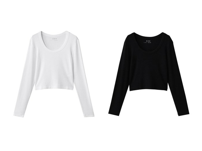 【three dots/スリー ドッツ】のレーヨンニットリブジャージー クロップドジェシカ おすすめ!トレンド、レディースファッションの通販 おすすめ人気トレンドファッション通販アイテム 人気、トレンドファッション・服の通販 founy(ファニー) ファッション Fashion レディースファッション Fashion for Women トップス・カットソー Cut & Sew Tops ニット Knit Tops & Sweaters シャツ・ブラウス・オフィスカジュアル Elegant Blouses & Button-Ups ロングTシャツ・Tシャツ Longline T-Shirts & Tees カットソー・ベーシックTシャツ Cut-and-Sewn Tops / Stretch Tees & Basics おすすめ Recommended / Our Picks インナー Innerwear カットソー Cut and Sewn Top クロップド Cropped, Short Length シンプル Simple, Minimal スリーブ Sleeve, Long Sleeve / Short Sleeve デコルテ Décolleté, Neckline トレンド Trend, Trending Now バランス Balance, Style Balance リラックス Relax, Relaxed Fit ロング Long, Long-Length エレガント 上品 Elegant 定番 Standard, Basic Item 新作・新入荷 New Arrivals / New In |ID:crp329100000224679
