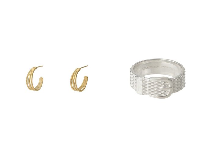 【DAISY LONDON/デイジー ロンドン】のTriple Wave Hoop ピアス&Shrimps Belt リング おすすめ!トレンド、レディースファッションの通販 おすすめ人気トレンドファッション通販アイテム 人気、トレンドファッション・服の通販 founy(ファニー) ファッション Fashion レディースファッション Fashion for Women ジュエリー Jewelry ファッションリング Fashion Rings イヤリング・フープ・ドロップタイプ Hoop, Drop & Clip Earrings イヤリング Earrings パーティ Party, Party Style フープ Hoop, Hoop Earrings モダン Modern, Contemporary 新作・新入荷 New Arrivals / New In |ID:crp329100000224694