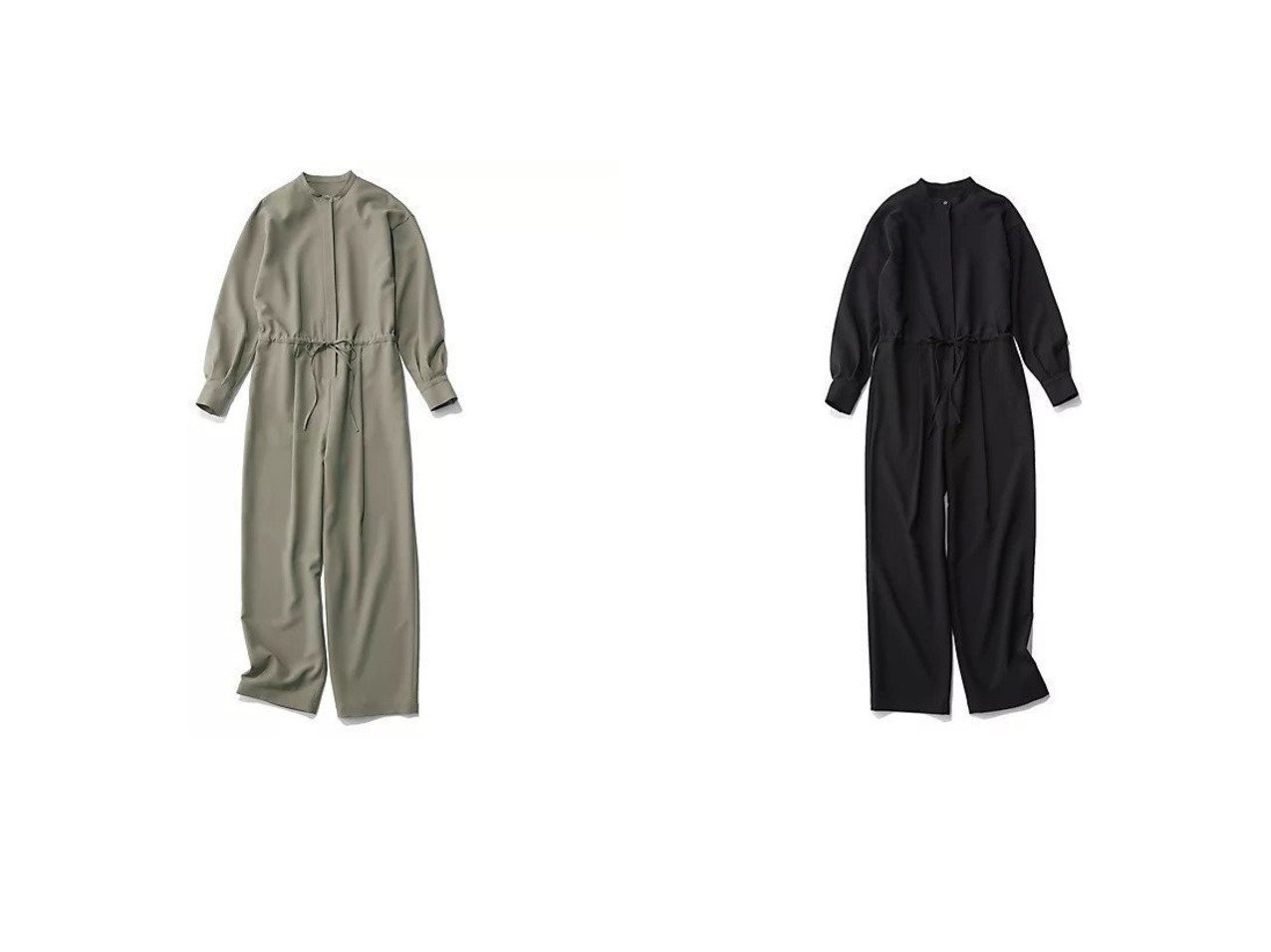 【M7days/エムセブンデイズ】の【長袖】脚長見えオールインワン おすすめ!トレンド、レディースファッションの通販 おすすめ人気トレンドファッション通販アイテム インテリア・キッズ・メンズ・レディースファッション・服の通販 founy(ファニー)  ファッション Fashion レディースファッション Fashion for Women トップス・カットソー Cut & Sew Tops ワンピース Dresses オールインワン・ワンピース Dresses and Jumpsuits とろみ Fluid, Flowy Fabric エレガント 上品 Elegant ストレッチ Stretch, Stretchy Fabric スマート Smart, Elegant タートル Turtleneck, Turtle Collar メタル Metal, Metal Parts ビジネス 仕事 通勤 Business / Work / Commuting 洗える Machine Washable 長袖 Long Sleeve, Full Sleeve ブラック系 Black グレー系 Gray グリーン系 Green |ID:crp329100000224715