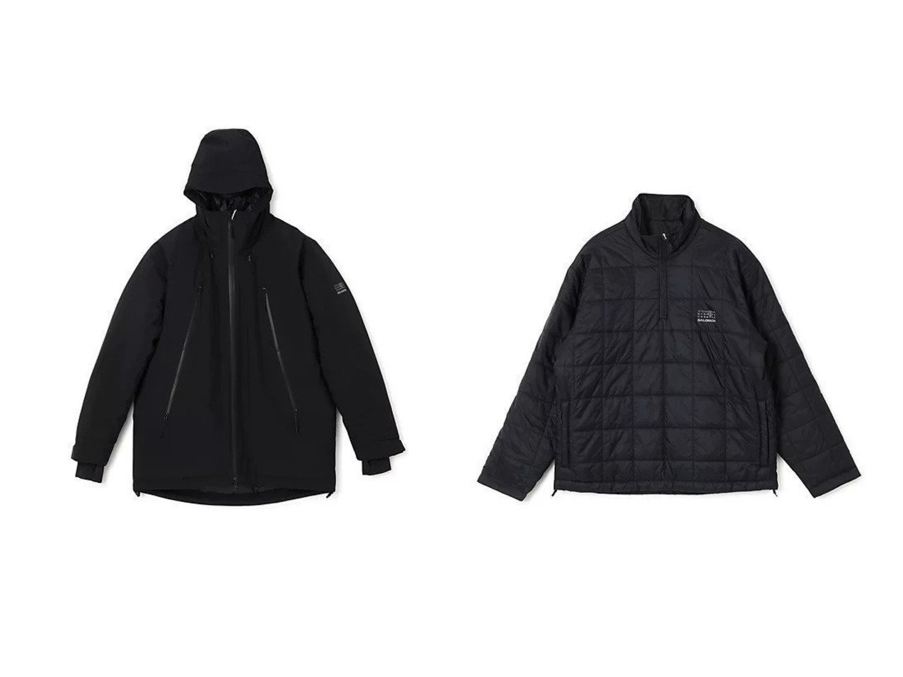 【MM6 Maison Margiela/エムエムシックス メゾンマルジェラ】の【MM6 Maison Margiela SALOMON】SPORTSJACKET&【MM6 Maison Margiela SALOMON】SPORTSJACKET おすすめ!トレンド、レディースファッションの通販 おすすめ人気トレンドファッション通販アイテム インテリア・キッズ・メンズ・レディースファッション・服の通販 founy(ファニー)  ファッション Fashion レディースファッション Fashion for Women アウター Coat / Outerwear Collection レディースジャケット・軽アウター Jackets 2025年 2025 2025-2026秋冬・A/W Autumn/Winter 2025–26 AW25–26 アウトドア Outdoor Clothing ダウン Down, Puffer パッチ Patch, Appliqué パーカー Hoodie, Parka フロント Front, Front Design キルト Quilt, Quilted Fabric ジャケット Jacket, Outerwear フラット Flat, Flat Shoes ボックス Boxy, Box Shape 洗える Machine Washable ブラック系 Black |ID:crp329100000224718