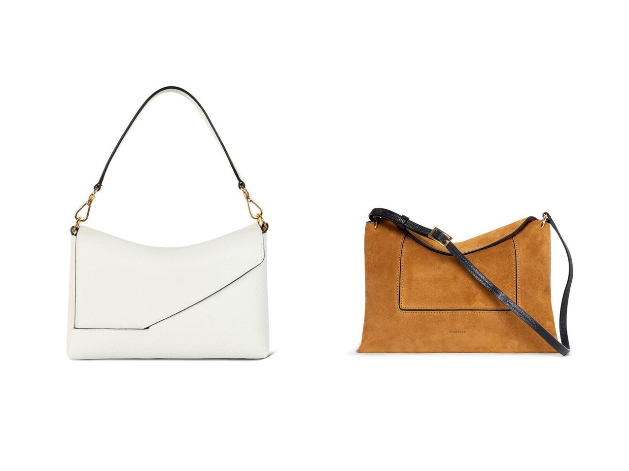 【WANDLER/ワンドラー】のOscar Baguette Crossbody&Penelope Slouch Bag (Suede) おすすめ!トレンド、レディースファッションの通販 おすすめ人気トレンドファッション通販アイテム インテリア・キッズ・メンズ・レディースファッション・服の通販 founy(ファニー)  ファッション Fashion レディースファッション Fashion for Women バッグ Bags コンパクト Compact, Small Size ショルダー Shoulder, Shoulder Strap スマート Smart, Elegant フラップ Flap, Flap Pocket モダン Modern, Contemporary ラップ Wrap, Wrap Design エレガント 上品 Elegant 新作・新入荷 New Arrivals / New In ホワイト系 White ブラック系 Black |ID:crp329100000224760