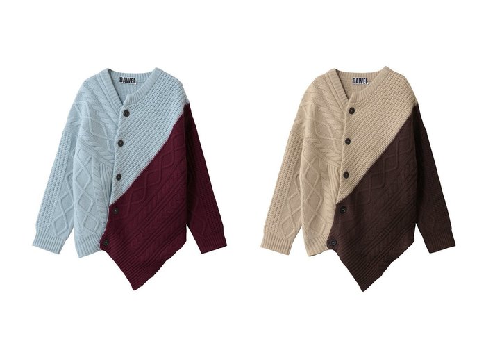 【STUNNING LURE/スタニングルアー】のDAWEI【別注】トップス おすすめ!トレンド、レディースファッションの通販 おすすめ人気トレンドファッション通販アイテム インテリア・キッズ・メンズ・レディースファッション・服の通販 founy(ファニー) https://founy.com/ ファッション Fashion レディースファッション Fashion for Women トップス・カットソー Cut & Sew Tops ニット Knit Tops & Sweaters カジュアルプルオーバー・ニットトップス Pullovers & Knit Tops / Casual Pullovers アシンメトリー Asymmetrical Style シンプル Simple, Minimal 別注 Limited Edition, Custom Order 新作・新入荷 New Arrivals / New In |ID:crp329100000224770