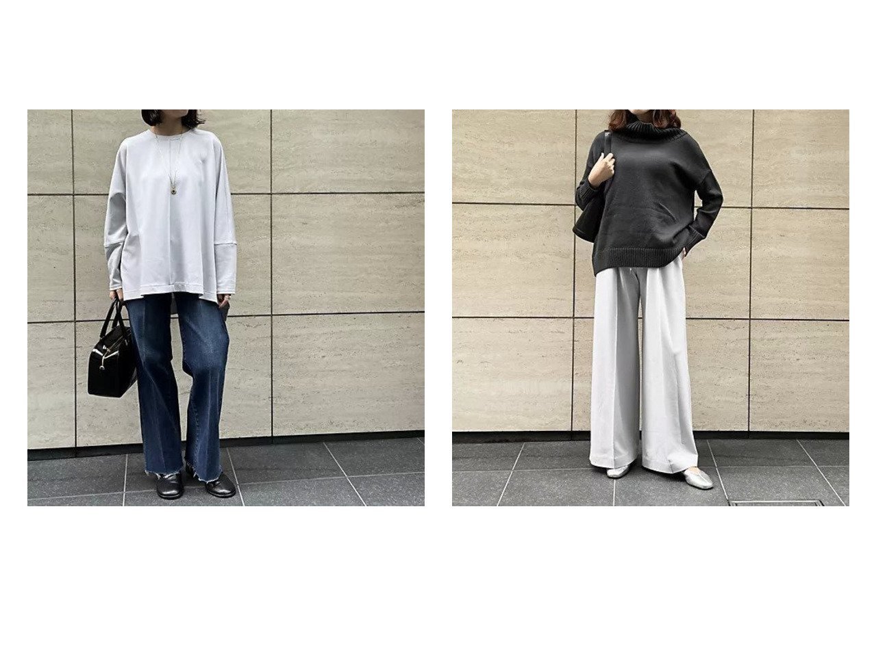 【eclat/エクラ】の【別注】マットストレッチジャージートップス&【別注】マットストレッチジャージーパンツ おすすめ!トレンド、レディースファッションの通販 おすすめ人気トレンドファッション通販アイテム インテリア・キッズ・メンズ・レディースファッション・服の通販 founy(ファニー)  ファッション Fashion レディースファッション Fashion for Women トップス・カットソー Cut & Sew Tops パンツ Pants & Trousers エレガント 上品 Elegant スリット Slit, Slit Detail ポンチョ Poncho, Cape Style 別注 Limited Edition, Custom Order 洗える Machine Washable グレー系 Gray |ID:crp329100000224782