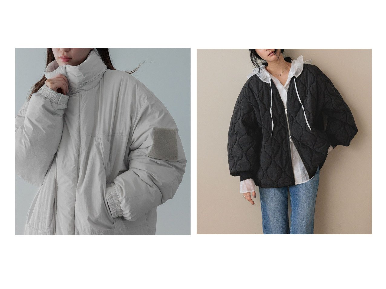 【LOWRYS FARM/ローリーズファーム】の【WEB限定アイテム】キルティングミドルブルゾン&エアサーマルモンスターブルゾン おすすめ!トレンド、レディースファッションの通販 おすすめ人気トレンドファッション通販アイテム インテリア・キッズ・メンズ・レディースファッション・服の通販 founy(ファニー)  ファッション Fashion レディースファッション Fashion for Women アウター Coat / Outerwear Collection ブルゾンジャケット・スポーティアウター Blouson Jackets ウォーム Warm Fabric ジャケット Jacket, Outerwear バランス Balance, Style Balance パフォーマンス Performance, Active Function フロント Front, Front Design ポケット Pocket, Pocket Detail ミドル Middle Length, Mid Height 軽量 Lightweight, Ultra Light グレー系 Gray ブラック系 Black イエロー系 Yellow |ID:crp329100000224785