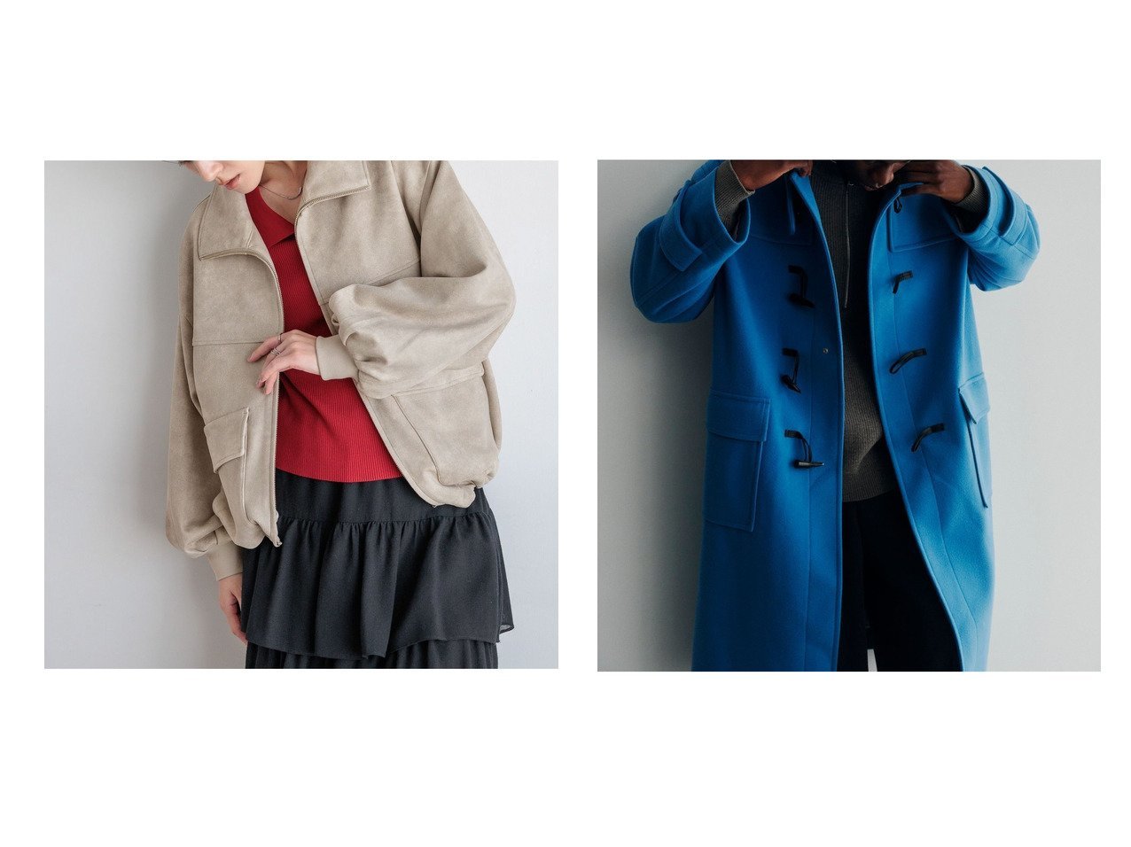 【LOWRYS FARM/ローリーズファーム】のレザーボリュームブルゾン&Wフェイスダッフルコート おすすめ!トレンド、レディースファッションの通販 おすすめ人気トレンドファッション通販アイテム インテリア・キッズ・メンズ・レディースファッション・服の通販 founy(ファニー)  ファッション Fashion レディースファッション Fashion for Women アウター Coat / Outerwear Collection ブルゾンジャケット・スポーティアウター Blouson Jackets コート・ロングコート・ピーコート Long Coats, Peacoats & More ダッフルコート Duffle Coats おすすめ Recommended / Our Picks ショート Short, Short Length ジップ Zip, Zipper スタンド Stand Collar, Upright Stand デニム Denim, Jeans Material ドローコード Drawcord, Drawstring Cord ブルゾン Blouson, Bomber Jacket 秋 Autumn 羽織 Haori, Light Jacket ダッフルコート Duffle Coat, Toggle Coat ドレープ Drape, Draping Fabric フェイス Face, Facial Design ベーシック Basic, Essential ロング Long, Long-Length イエロー系 Yellow グレー系 Gray ブラウン系 Brown ブルー系 Blue ブラック系 Black |ID:crp329100000224786