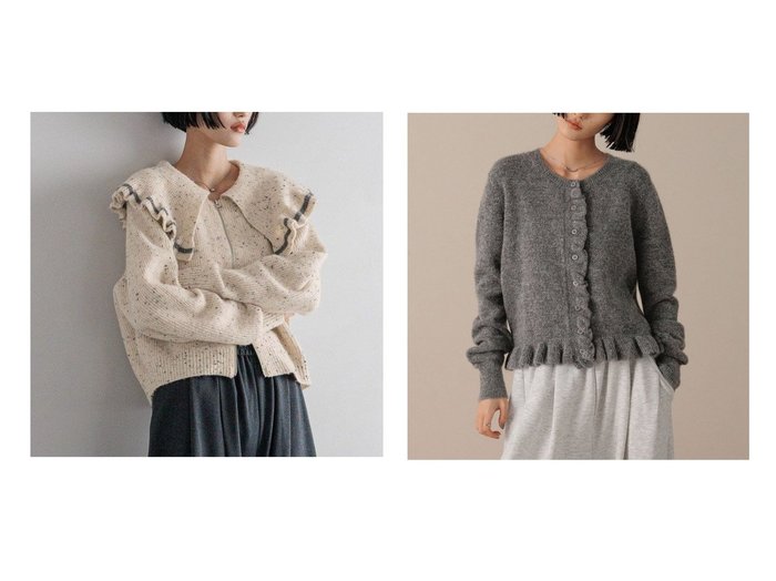 【LOWRYS FARM/ローリーズファーム】のチビフリルカーディガンロングスリーブ&フリルZIPカーディガン おすすめ!トレンド、レディースファッションの通販 おすすめ人気トレンドファッション通販アイテム 人気、トレンドファッション・服の通販 founy(ファニー) ファッション Fashion レディースファッション Fashion for Women トップス・カットソー Cut & Sew Tops カーディガン・羽織り Layered Style Cardigans おすすめ Recommended / Our Picks カーディガン Cardigan, Knitwear コンパクト Compact, Small Size フリル Frill, Ruffle ボトム Bottoms, Lower Wear |ID:crp329100000224787