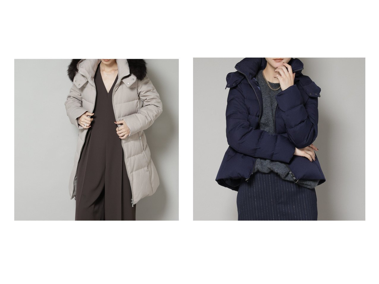 【nano universe/ナノ ユニバース】の「西川ダウン」サージショートダウン&「西川ダウン」サージロングダウン おすすめ！トレンド、レディースファッションの通販 おすすめ人気トレンドファッション通販アイテム インテリア・キッズ・メンズ・レディースファッション・服の通販 founy(ファニー) 　ファッション　Fashion　レディースファッション　Fashion for Women　アクセサリー　Fashion Accessories　軽量　Lightweight, Ultra Light　タオル　Towel, Bath Towel　ダウン　Down, Puffer　定番　Standard, Basic Item　時計　Watch, Wristwatch　人気　Popular, Best Seller　フェイクファー　Faux Fur, Imitation Fur　ポケット　Pocket, Pocket Detail　ロング　Long, Long-Length　エレガント 上品　Elegant　2025年　2025　2025-2026秋冬・A/W　Autumn/Winter 2025–26 AW25–26　ブルー系　Blue　ブラック系　Black　グレー系　Gray　ベージュ系　Beige　|ID:crp329100000224792