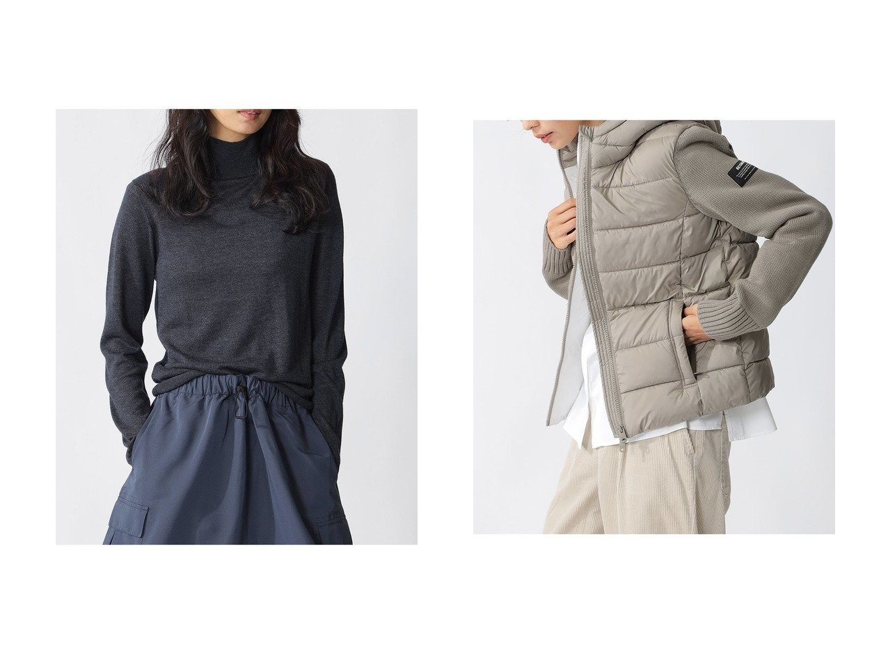 【ECOALF/エコアルフ】のFAYA ライトウール ニット FAYA KNIT WOMAN&DENALI ニットコンビ アウター DENALI KNIT WOMAN おすすめ!トレンド、レディースファッションの通販 おすすめ人気トレンドファッション通販アイテム インテリア・キッズ・メンズ・レディースファッション・服の通販 founy(ファニー)  ファッション Fashion レディースファッション Fashion for Women トップス・カットソー Cut & Sew Tops ニット Knit Tops & Sweaters カジュアルプルオーバー・ニットトップス Pullovers & Knit Tops / Casual Pullovers アウター Coat / Outerwear Collection レディースジャケット・軽アウター Jackets ブルゾンジャケット・スポーティアウター Blouson Jackets なめらか Smooth, Silky Texture シンプル Simple, Minimal スタイリッシュ Stylish, Fashionable ハイネック High Neck, Mock Neck 新作・新入荷 New Arrivals / New In グレー系 Gray グリーン系 Green ホワイト系 White ベージュ系 Beige |ID:crp329100000224795