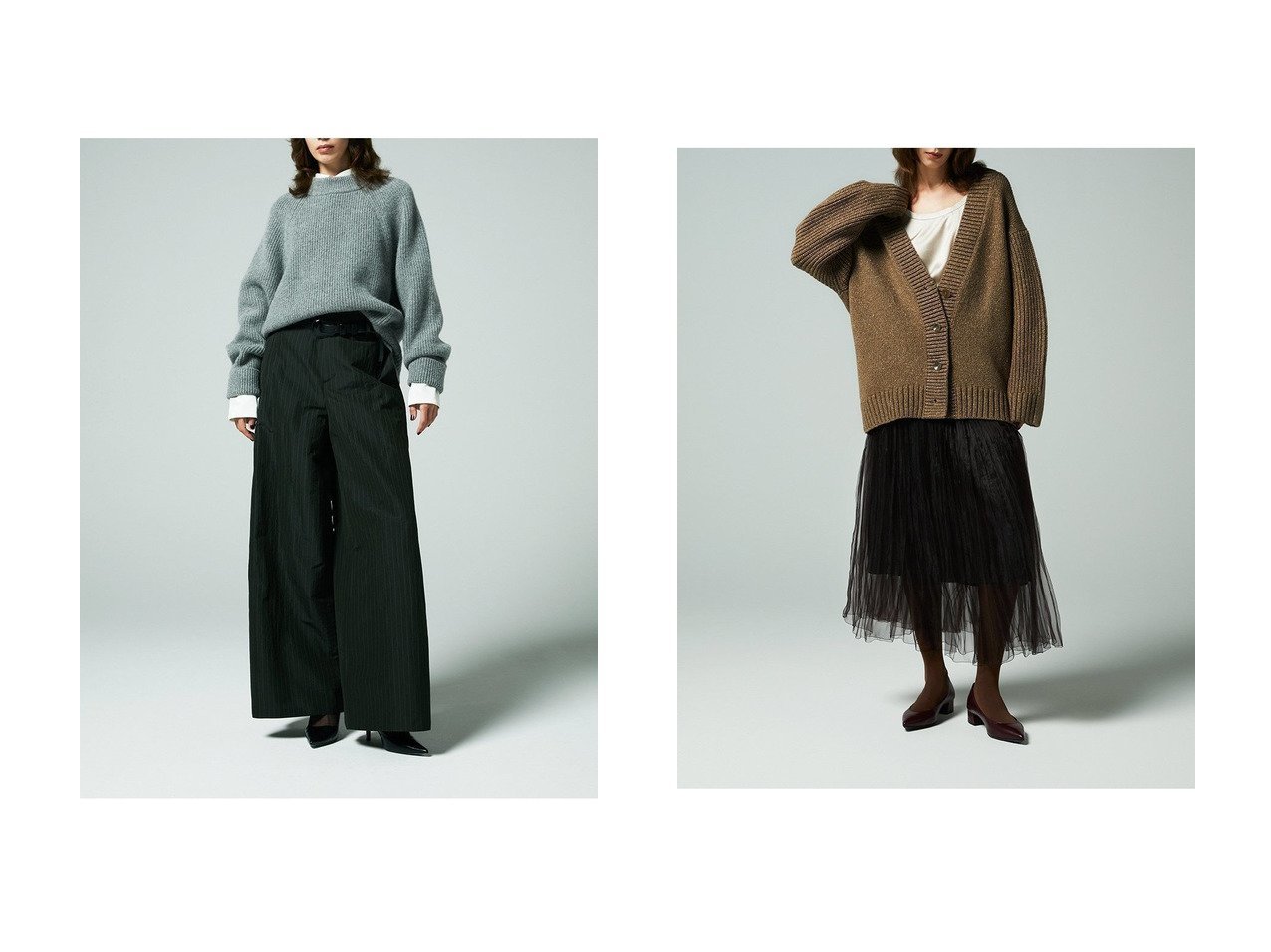 【EAUVIRE/オーヴィル】のリリヤーンラメカーディガン&カシミヤアルパカワイドプルオーバー おすすめ!トレンド、レディースファッションの通販 おすすめ人気トレンドファッション通販アイテム インテリア・キッズ・メンズ・レディースファッション・服の通販 founy(ファニー)  ファッション Fashion レディースファッション Fashion for Women トップス・カットソー Cut & Sew Tops ニット Knit Tops & Sweaters カーディガン・羽織り Layered Style Cardigans カジュアルプルオーバー・ニットトップス Pullovers & Knit Tops / Casual Pullovers イタリア Italy エレガント 上品 Elegant カーディガン Cardigan, Knitwear シルク Silk, 100% Silk ストレッチ Stretch, Stretchy Fabric 新作・新入荷 New Arrivals / New In ブラウン系 Brown グレー系 Gray |ID:crp329100000224799