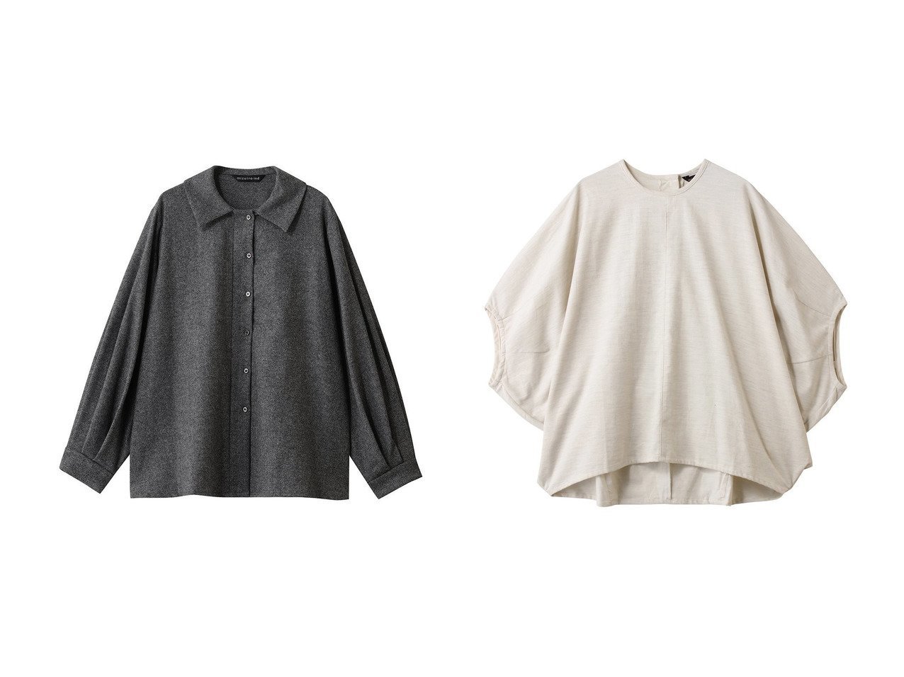 【mizuiro ind/ミズイロ インド】のwool blend ballon slv tunic shirt シャツ&O プルオーバー おすすめ!トレンド、レディースファッションの通販 おすすめ人気トレンドファッション通販アイテム インテリア・キッズ・メンズ・レディースファッション・服の通販 founy(ファニー)  ファッション Fashion レディースファッション Fashion for Women トップス・カットソー Cut & Sew Tops シャツ・ブラウス・オフィスカジュアル Elegant Blouses & Button-Ups カジュアルプルオーバー・ニットトップス Pullovers & Knit Tops / Casual Pullovers スリーブ Sleeve, Long Sleeve / Short Sleeve ロング Long, Long-Length 新作・新入荷 New Arrivals / New In A/W・秋冬 Autumn/Winter 羽織 Haori, Light Jacket コーデュロイ Corduroy, Cord Fabric ショート Short, Short Length シンプル Simple, Minimal ブラウン系 Brown グレー系 Gray イエロー系 Yellow ブルー系 Blue ブラック系 Black |ID:crp329100000224836