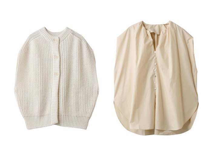 【PRISTINE/プリスティン】のタイプライターオーバルブラウス&2way片畦ニットベスト おすすめ！トレンド、レディースファッションの通販 おすすめ人気トレンドファッション通販アイテム 人気、トレンドファッション・服の通販 founy(ファニー) ファッション Fashion レディースファッション Fashion for Women アウター Coat / Outerwear Collection レディースジャケット・軽アウター Jackets トップス・カットソー Cut & Sew Tops シャツ・ブラウス・オフィスカジュアル Elegant Blouses & Button-Ups カットソー Cut and Sewn Top ジャケット Jacket, Outerwear フォルム Silhouette, Form ベスト Vest, Waistcoat 新作・新入荷 New Arrivals / New In 畦 Ribbed Knit インナー Innerwear オーバル Oval Design スリーブ Sleeve, Long Sleeve / Short Sleeve タイプライター Typewriter Fabric, Crisp Cotton タートルネック Turtleneck, High Neck ロング Long, Long-Length 夏 Summer A/W・秋冬 Autumn/Winter 長袖 Long Sleeve, Full Sleeve |ID:crp329100000224847