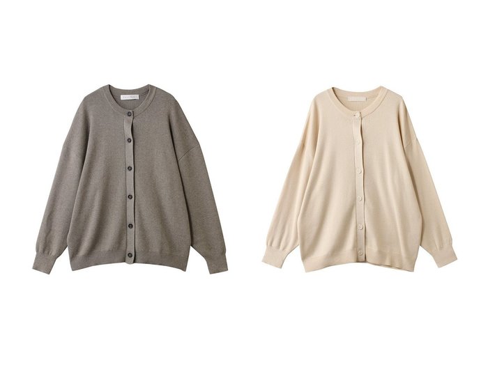 【PRISTINE/プリスティン】のフォレストグレイビッグカーディガン&ビッグカーディガン おすすめ！トレンド、レディースファッションの通販 おすすめ人気トレンドファッション通販アイテム 人気、トレンドファッション・服の通販 founy(ファニー) ファッション Fashion レディースファッション Fashion for Women トップス・カットソー Cut & Sew Tops ニット Knit Tops & Sweaters カーディガン・羽織り Layered Style Cardigans カーディガン Cardigan, Knitwear ビッグ Big, Oversized フラット Flat, Flat Shoes ルーズ Loose, Oversized 定番 Standard, Basic Item 新作・新入荷 New Arrivals / New In |ID:crp329100000224849