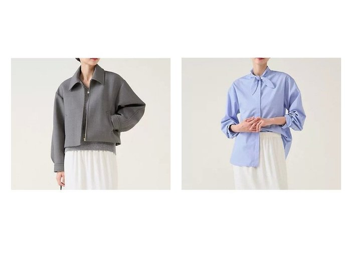 【martinique/マルティニーク】のハイカウントTCブロードシャツ&ギャバボンディング おすすめ！トレンド、レディースファッションの通販 おすすめ人気トレンドファッション通販アイテム 人気、トレンドファッション・服の通販 founy(ファニー) ファッション Fashion レディースファッション Fashion for Women トップス・カットソー Cut & Sew Tops シャツ・ブラウス・オフィスカジュアル Elegant Blouses & Button-Ups おすすめ Recommended / Our Picks ショート Short, Short Length ソックス Socks, Hosiery ツイル Twist, Twisted Detail トレンド Trend, Trending Now ブルゾン Blouson, Bomber Jacket ボンディング Bonding, Bonded Fabric ワイド Wide, Wide Fit 今季 This Season, Current Season |ID:crp329100000224860