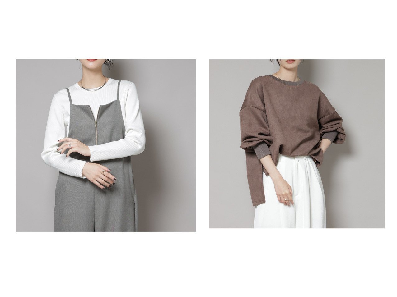 【nano universe/ナノ ユニバース】のカットスエードサイドスリットワイドプルオーバー(セットアップ可)&CICA UVカット加工クルーネックリブニット おすすめ!トレンド、レディースファッションの通販 おすすめ人気トレンドファッション通販アイテム インテリア・キッズ・メンズ・レディースファッション・服の通販 founy(ファニー)  ファッション Fashion レディースファッション Fashion for Women トップス・カットソー Cut & Sew Tops ニット Knit Tops & Sweaters カジュアルプルオーバー・ニットトップス Pullovers & Knit Tops / Casual Pullovers 秋 Autumn シンプル Simple, Minimal ベーシック Basic, Essential リブニット Rib Knit, Ribbed Knit エレガント 上品 Elegant 2025年 2025 2025-2026秋冬・A/W Autumn/Winter 2025–26 AW25–26 レッド系 Red ブラック系 Black ホワイト系 White ベージュ系 Beige |ID:crp329100000224866