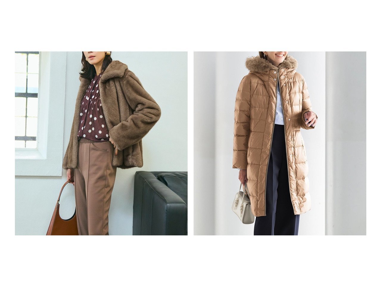 【DoCLASSE/ドゥクラッセ】のエコミンク・衿付きブルゾン&艶Airダウン・エコファーフードロングコート 40代、50代の方におすすめ!トレンド、レディースファッションの通販 おすすめ人気トレンドファッション通販アイテム インテリア・キッズ・メンズ・レディースファッション・服の通販 founy(ファニー)  ファッション Fashion レディースファッション Fashion for Women アウター Coat / Outerwear Collection レディースジャケット・軽アウター Jackets ブルゾンジャケット・スポーティアウター Blouson Jackets コート・ロングコート・ピーコート Long Coats, Peacoats & More 新作・新入荷 New Arrivals / New In インナー Innerwear コンパクト Compact, Small Size ジャケット Jacket, Outerwear デニム Denim, Jeans Material パーティ Party, Party Style ブルゾン Blouson, Bomber Jacket リアル Real, Realistic 冬 Winter / This Winter カッティング Cutting Detail シェイプ Shape, Slim Fit タフタ Taffeta, Structured Fabric ダウン Down, Puffer バランス Balance, Style Balance グレー系 Gray ブラウン系 Brown ブルー系 Blue ブラック系 Black |ID:crp329100000224876