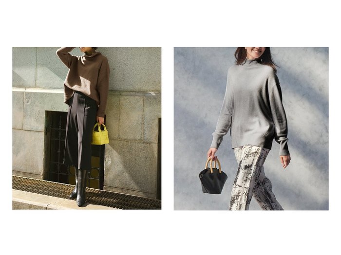 【DoCLASSE/ドゥクラッセ】のカシミヤ混・ハイネックニット&ウール混タム・タートルネックロングニット 40代、50代の方におすすめ!トレンド、レディースファッションの通販 おすすめ人気トレンドファッション通販アイテム 人気、トレンドファッション・服の通販 founy(ファニー) ファッション Fashion レディースファッション Fashion for Women トップス・カットソー Cut & Sew Tops ニット Knit Tops & Sweaters タートルネック・ハイネックトップス Turtlenecks & High-Neck Tops 新作・新入荷 New Arrivals / New In なめらか Smooth, Silky Texture コンパクト Compact, Small Size セーター Sweater, Knitwear ドレープ Drape, Draping Fabric ハイネック High Neck, Mock Neck ショルダー Shoulder, Shoulder Strap ストレッチ Stretch, Stretchy Fabric スマート Smart, Elegant スリット Slit, Slit Detail タートルネック Turtleneck, High Neck ドロップ Drop Shoulder, Dropped Style エレガント 上品 Elegant 人気 Popular, Best Seller |ID:crp329100000224878