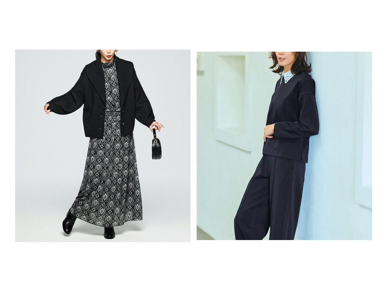 【DoCLASSE/ドゥクラッセ】のプレシャスウォームN・プルオーバー&片畦編み・ショールカラーカーディガン 40代、50代の方におすすめ!トレンド、レディースファッションの通販 おすすめ人気トレンドファッション通販アイテム インテリア・キッズ・メンズ・レディースファッション・服の通販 founy(ファニー)  ファッション Fashion レディースファッション Fashion for Women トップス・カットソー Cut & Sew Tops シャツ・ブラウス・オフィスカジュアル Elegant Blouses & Button-Ups ロングTシャツ・Tシャツ Longline T-Shirts & Tees カジュアルプルオーバー・ニットトップス Pullovers & Knit Tops / Casual Pullovers カットソー・ベーシックTシャツ Cut-and-Sewn Tops / Stretch Tees & Basics カーディガン・羽織り Layered Style Cardigans 畦編みニット・テクスチャードトップス Ribbed Knit Sweaters / Textured Knit Tops 新作・新入荷 New Arrivals / New In カットソー Cut and Sewn Top セットアップ Set-Up, Coordinated Outfit 人気 Popular, Best Seller 冬 Winter / This Winter 秋 Autumn カーディガン Cardigan, Knitwear ショール Shawl, Wrap ジャケット Jacket, Outerwear ミックス Mix, Mixed Style ロング Long, Long-Length 畦 Ribbed Knit ブルー系 Blue ブラック系 Black ホワイト系 White |ID:crp329100000224880